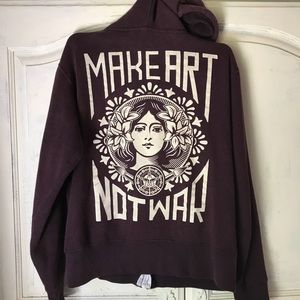 Make art not war jacket
